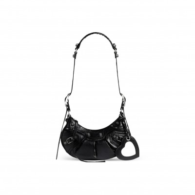 BALENCIAGA WOMEN'S LE CAGOLE SHOULDER BAG XS IN BLACK 6713091VG9Y1000 (25.9*16*9.9cm)